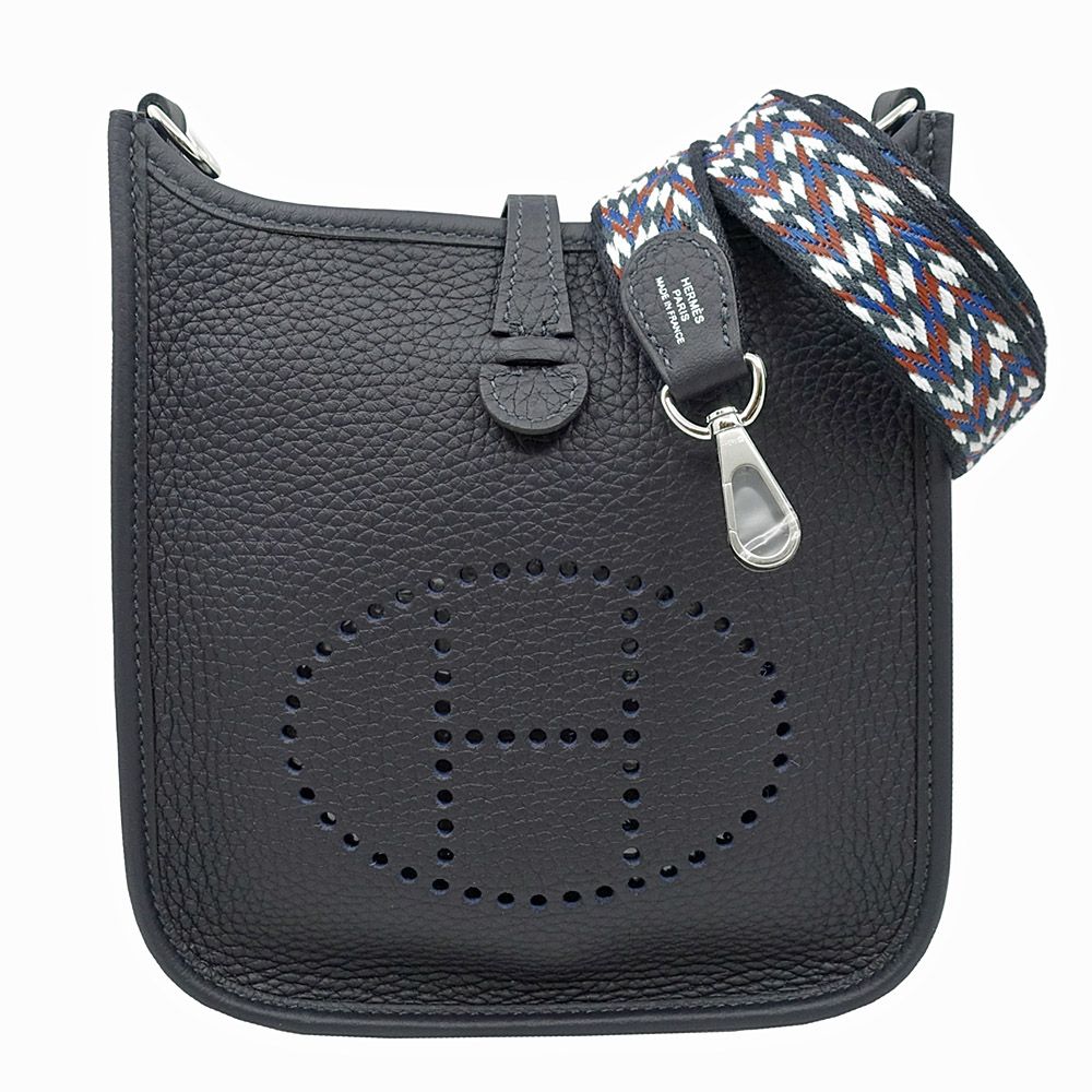 Hermes Bag Evelyne TPM Amazon Canvas Silver Taurillon Clemence Bag