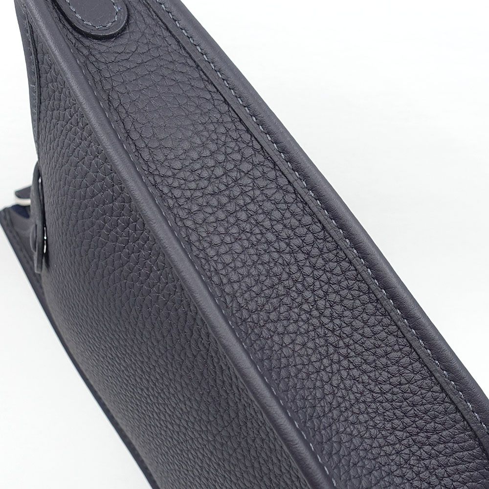 Hermes Bag Evelyne TPM Amazon Canvas Silver Taurillon Clemence Bag — view 5
