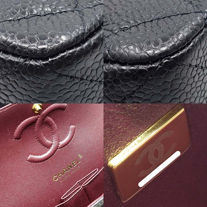 Chanel Bag Quilted 23 Caviar Leather Double Flap CC Logo — view 7