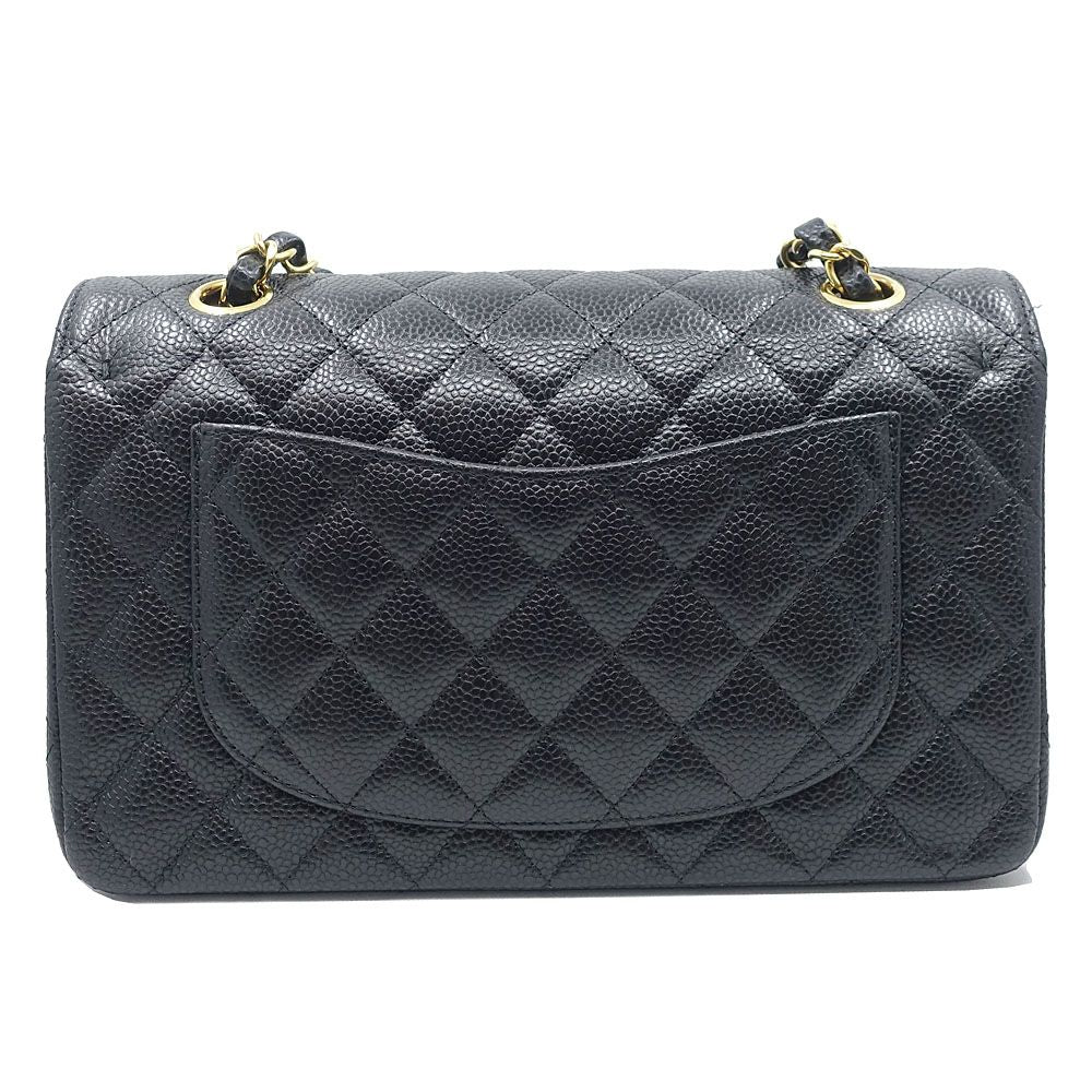 Chanel Bag Quilted 23 Caviar Leather Double Flap CC Logo — view 4