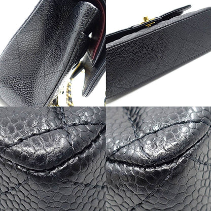 Chanel Bag Quilted 23 Caviar Leather Double Flap CC Logo — view 6