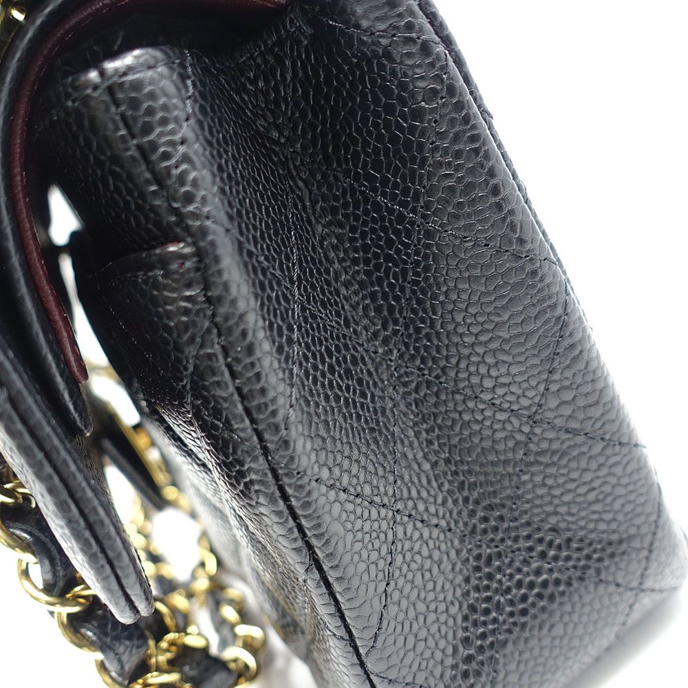 Chanel Bag Quilted 23 Caviar Leather Double Flap CC Logo — view 5