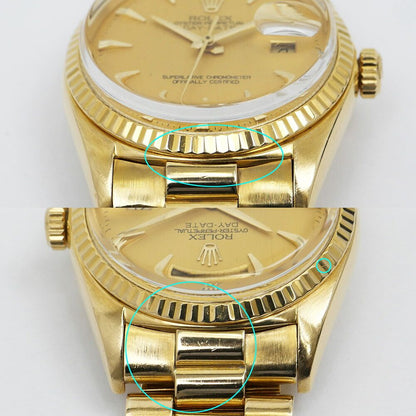 Rolex Day Date 81 Champagne Dial YG Vintage Automatic Watch OH Completed — view 8