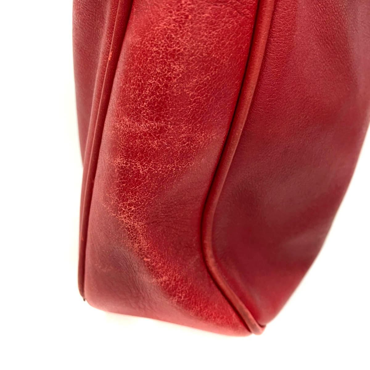Gucci 2-Way Bamboo Shoulder Bag Red — view 8