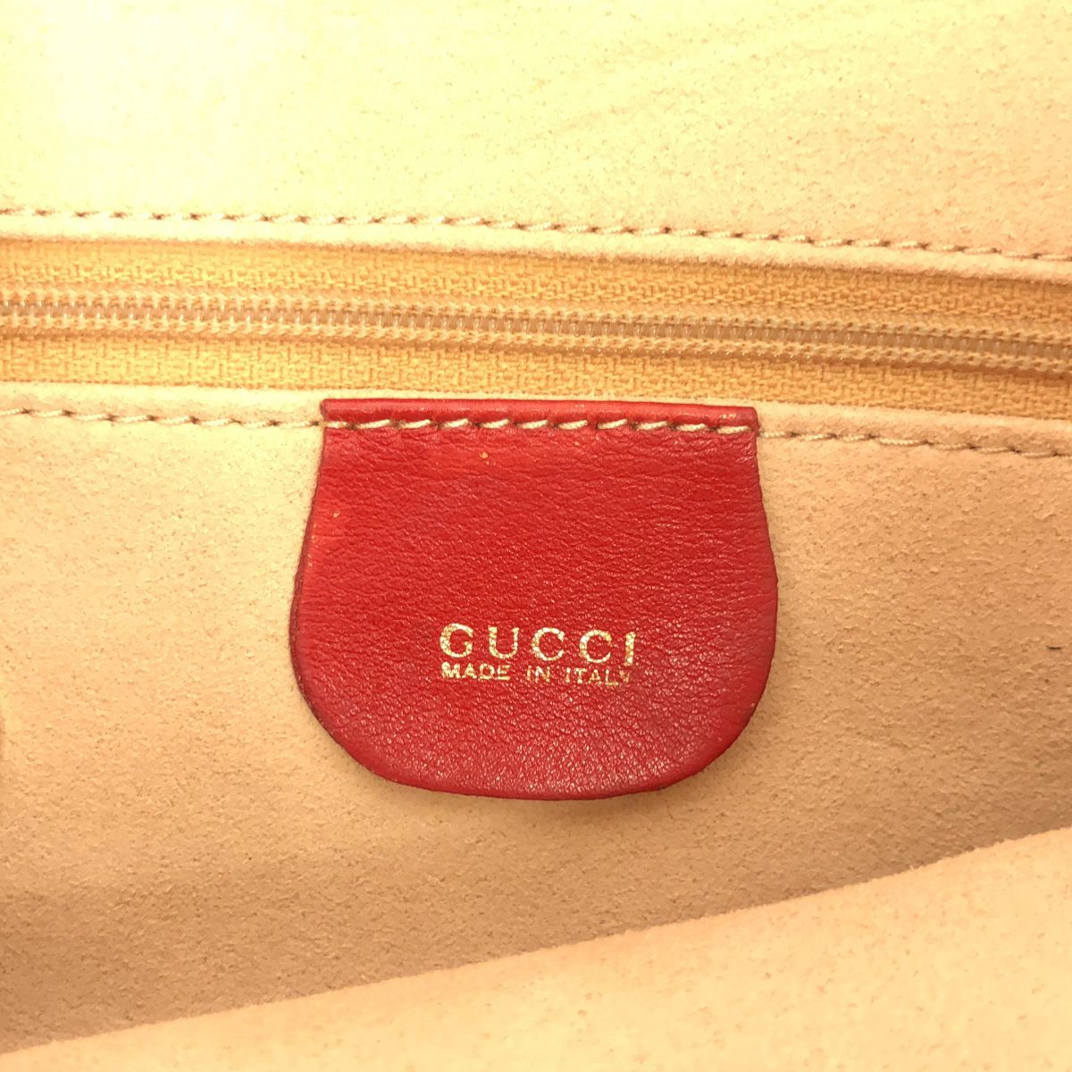 Gucci 2-Way Bamboo Shoulder Bag Red — view 6