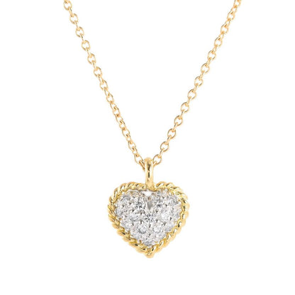 Tiffany & Co Necklace Heart Pave