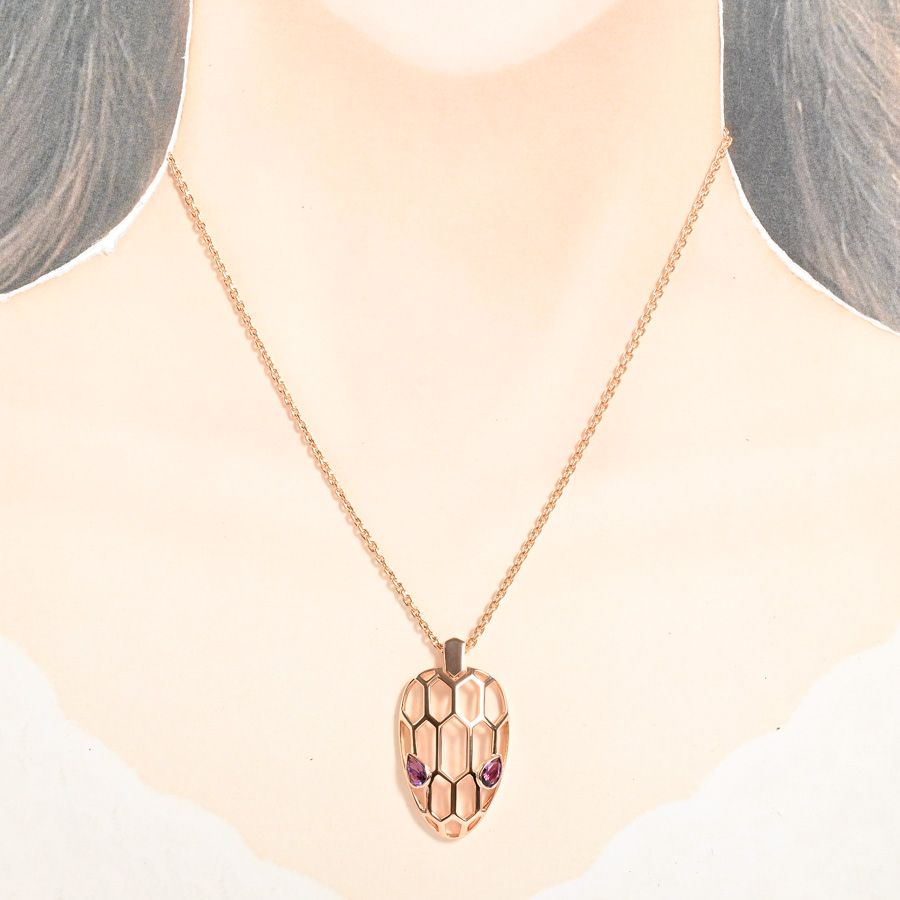Bvlgari Necklace Serpenti Pink — view 7