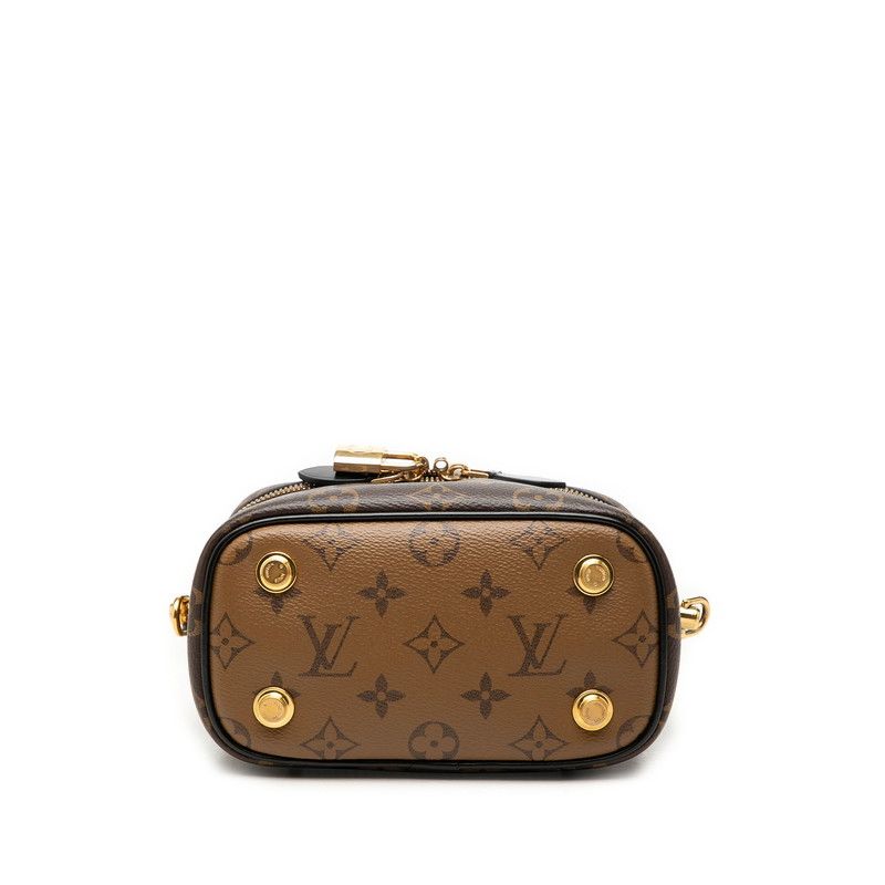 Louis Vuitton Monogram Reverse Vanity NV PM 2-Way Shoulder Bag Brown Leather — view 3