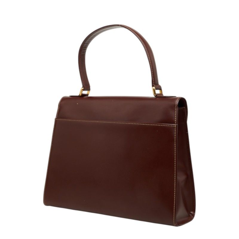Cartier Must Line Handbag Wine Red Leather — view 2