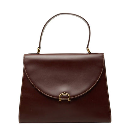 Cartier Must Line Handbag Wine Red Leather