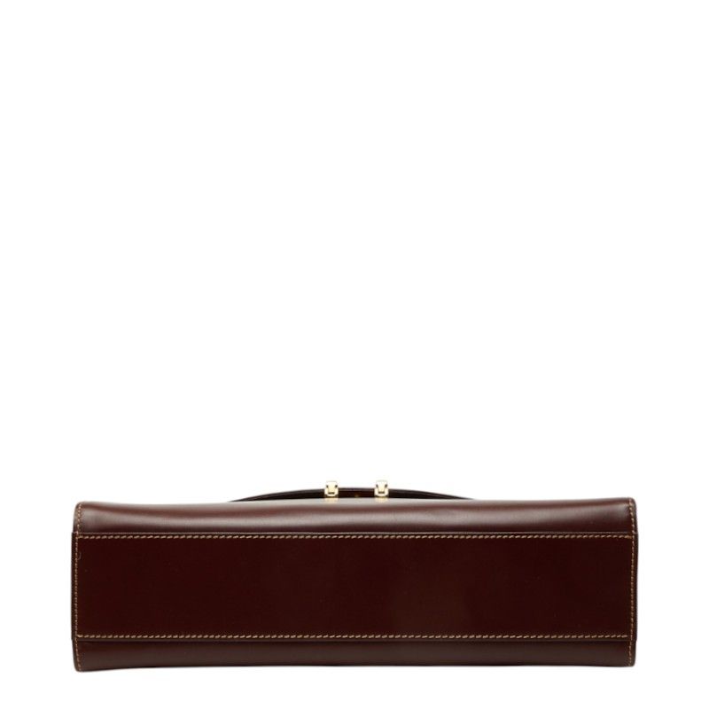 Cartier Must Line Handbag Wine Red Leather — view 3