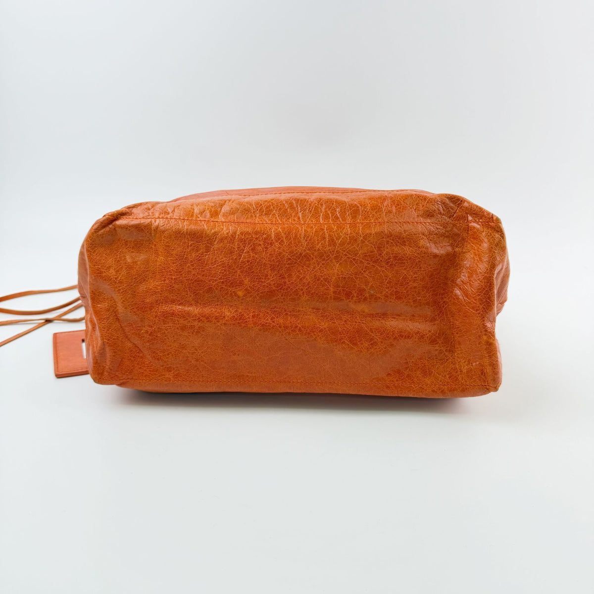 Balenciaga the Day Shoulder Bag Leather Orange Vintage — view 5