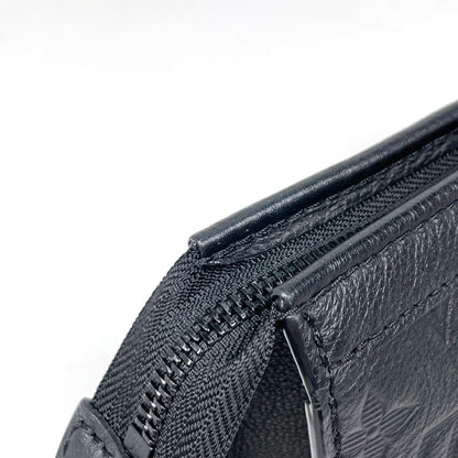 Louis Vuitton Gaston Wearable Wallet Shoulder Bag Monogram Shadow Leather Black — view 4