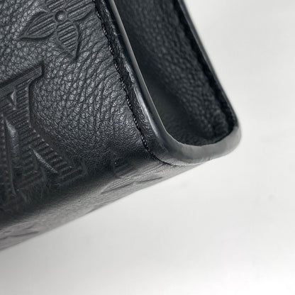 Louis Vuitton Gaston Wearable Wallet Shoulder Bag Monogram Shadow Leather Black — view 3
