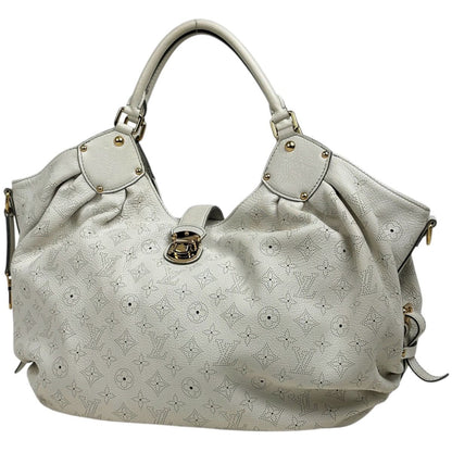 Louis Vuitton Mahina L Handbag Perforated Monogram Blanc