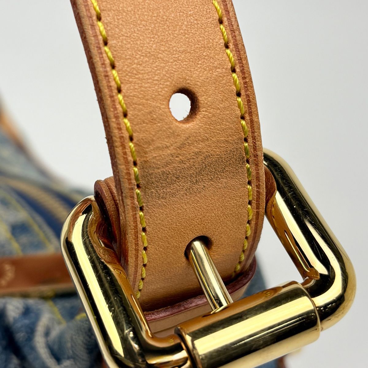 Louis Vuitton Baggy PM Shoulder Bag Monogram Denim Blue — view 6