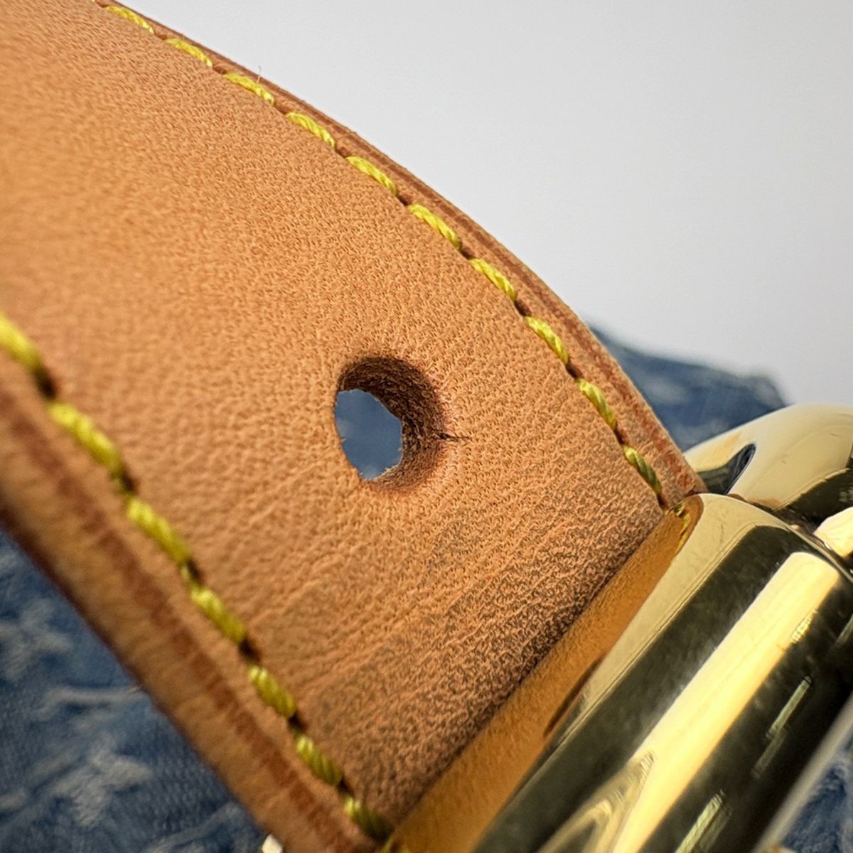 Louis Vuitton Baggy PM Shoulder Bag Monogram Denim Blue — view 7