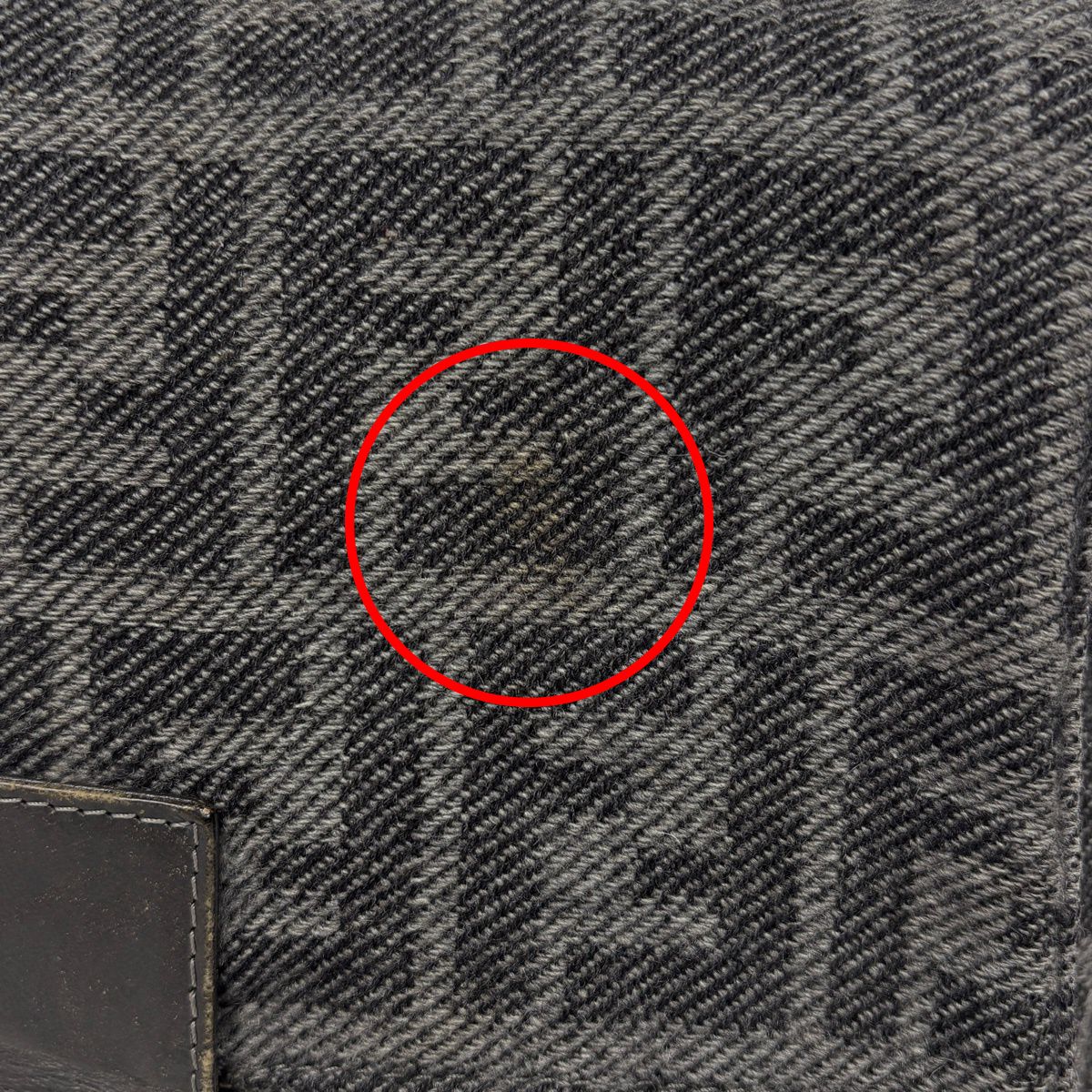 Fendi Shoulder Bag Zucca Pattern Mamma Baguette Fabric Gray — view 6