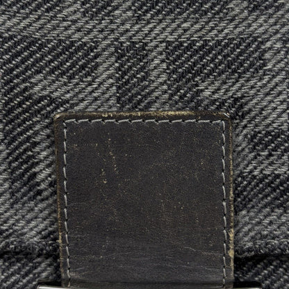 Fendi Shoulder Bag Zucca Pattern Mamma Baguette Fabric Gray — view 5