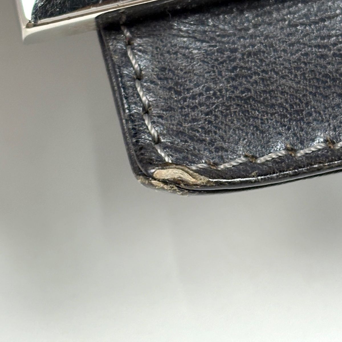 Fendi Shoulder Bag Zucca Pattern Mamma Baguette Fabric Gray — view 4
