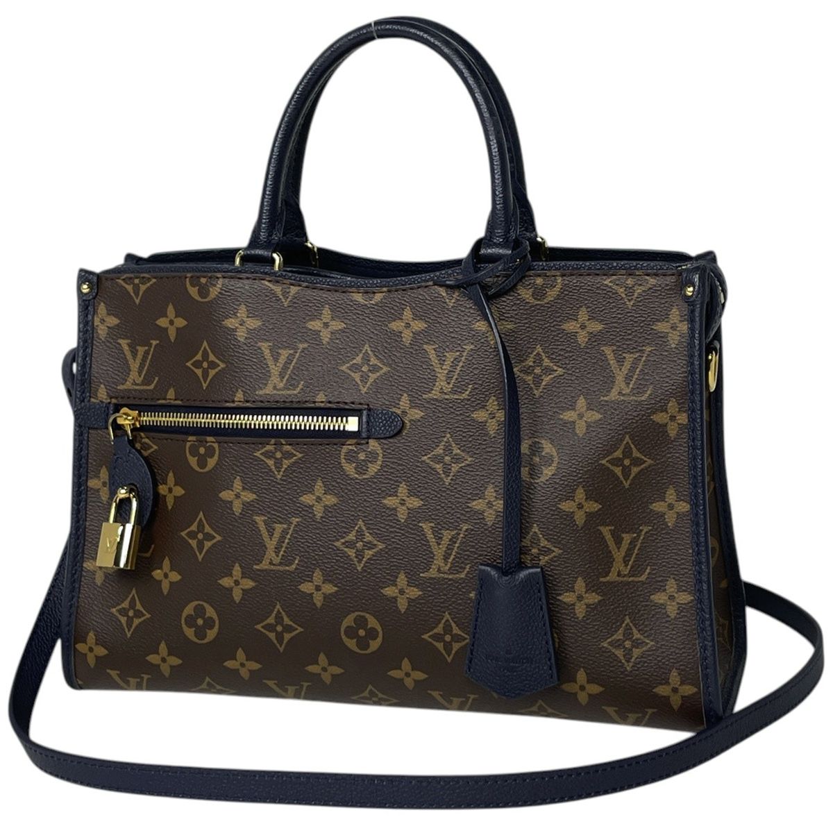 Louis Vuitton Popincourt PM Tote Bag Monogram Brown Marine