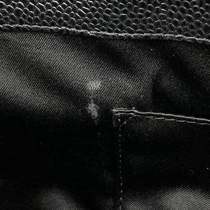 Chanel Tote Bag CC Logo Quilted Grand Shopping GST Caviar Leather Black — view 7
