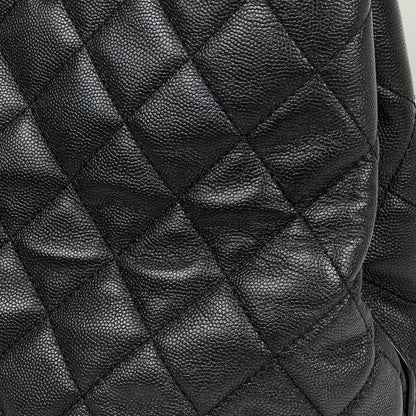 Chanel Tote Bag CC Logo Caviar Leather Black — view 4