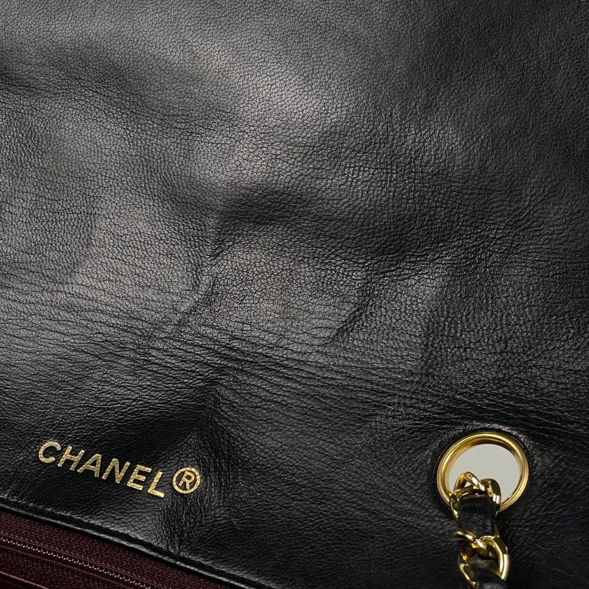 Chanel Shoulder Bag CC Logo Quilted Leather Black — view 6