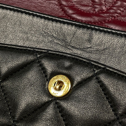 Chanel Shoulder Bag Quilted Double Flap CC Logo Leather Black — view 7