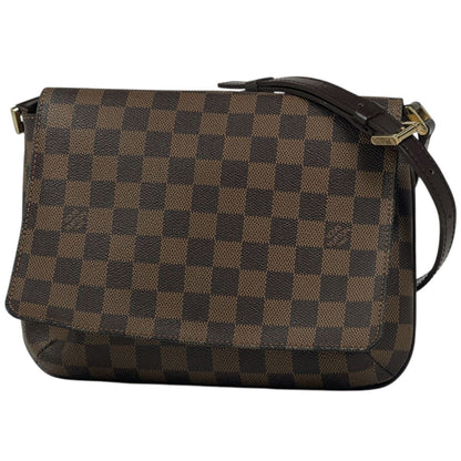 Louis Vuitton Musette Tango Shoulder Bag Long Damier Brown