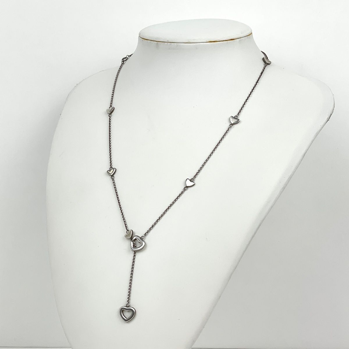 Tiffany & Co Necklace Heart Link Lariat 925 Sterling Silver — view 4