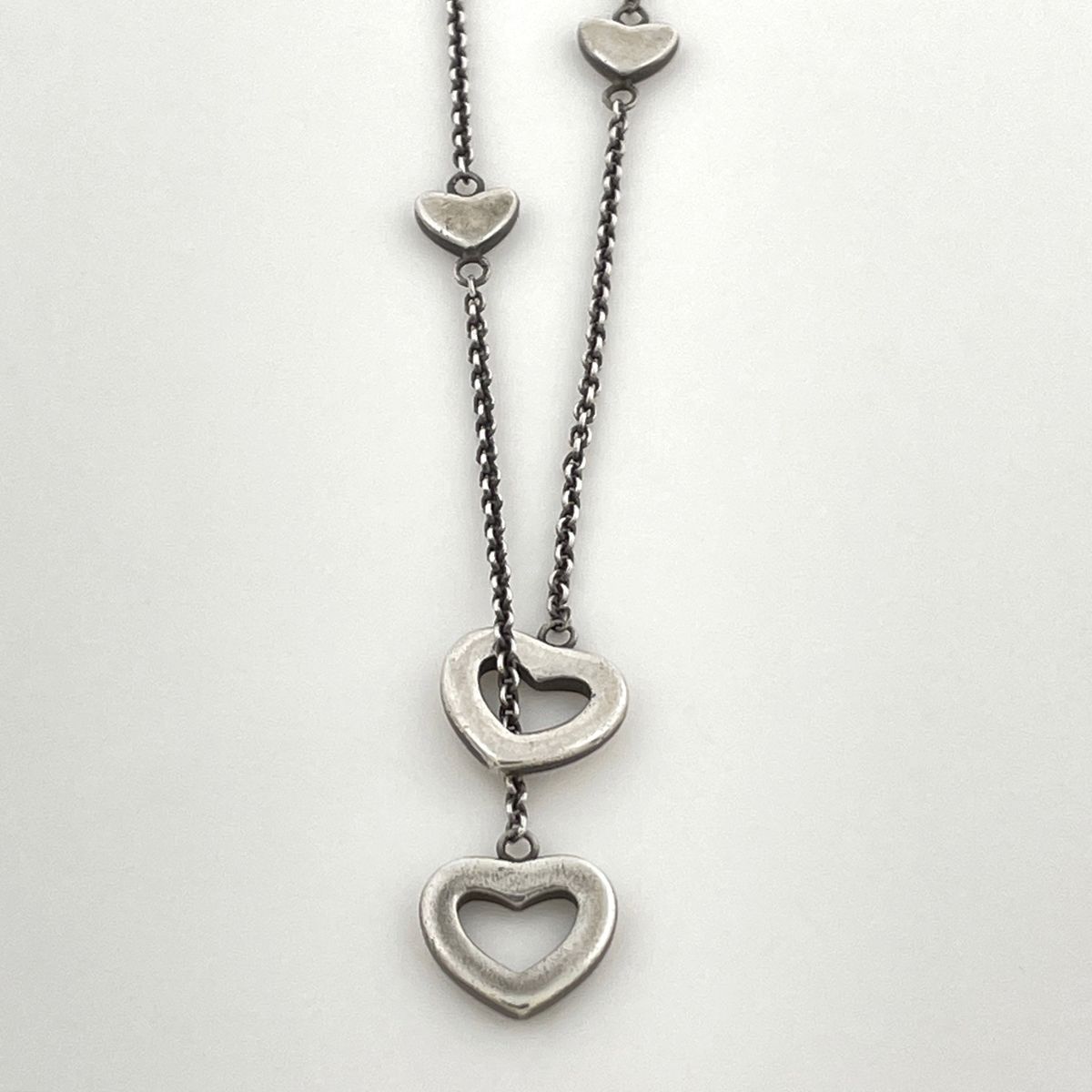 Tiffany & Co Necklace Heart Link Lariat 925 Sterling Silver — view 2