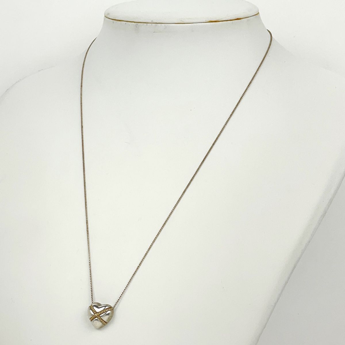 Tiffany & Co Necklace Chain Cross Heart 925 Sterling Silver — view 4