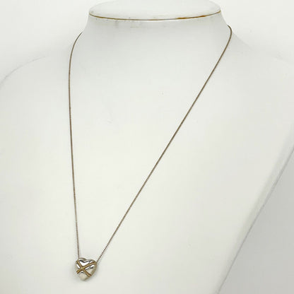 Tiffany & Co Necklace Chain Cross Heart 925 Sterling Silver — view 4