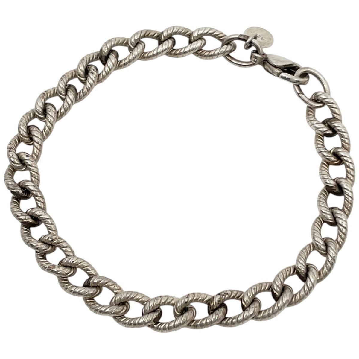 Tiffany & Co Bracelet Twist Rope Chain 925 Sterling Silver