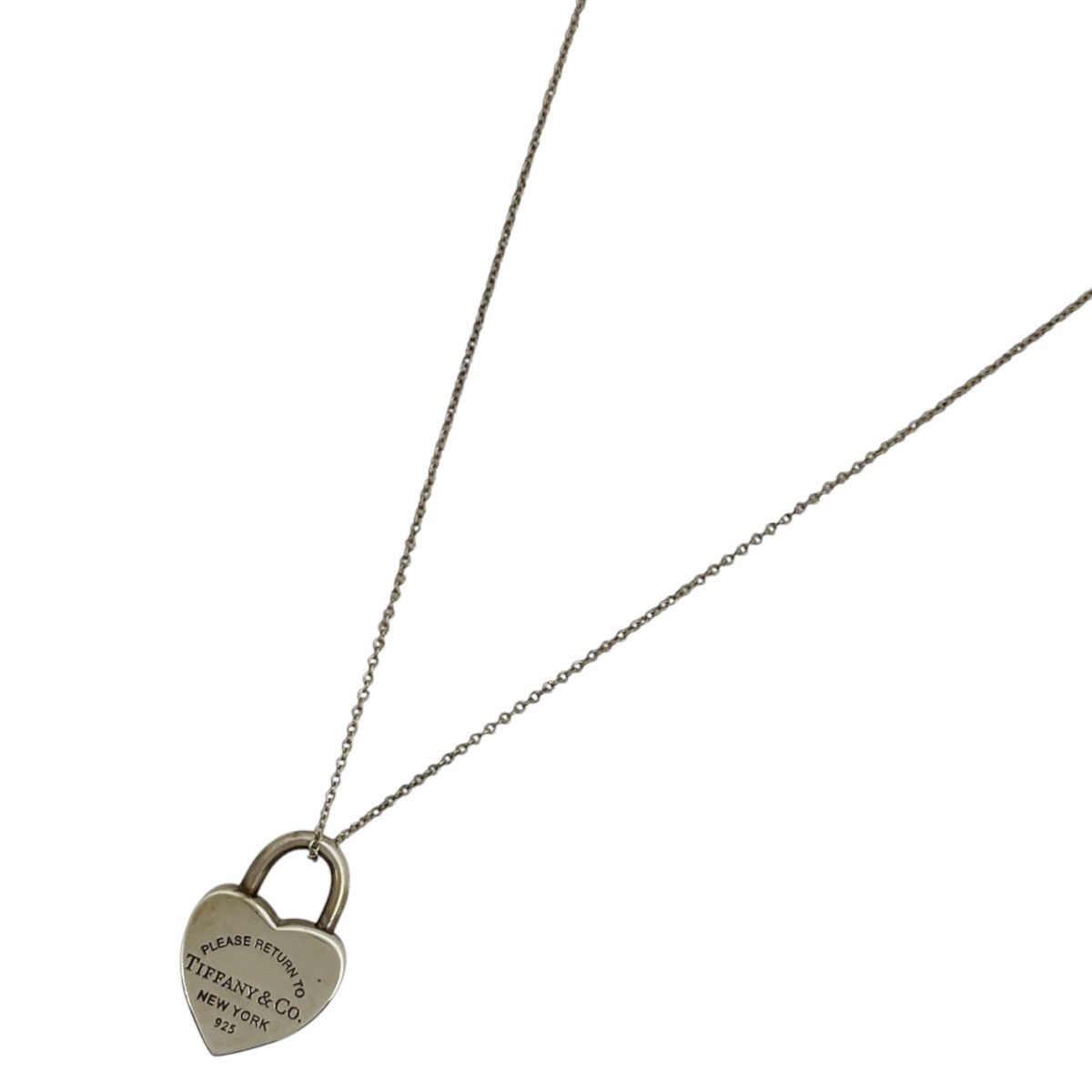 Tiffany & Co Necklace Return to Heart Motif 925 Sterling Silver