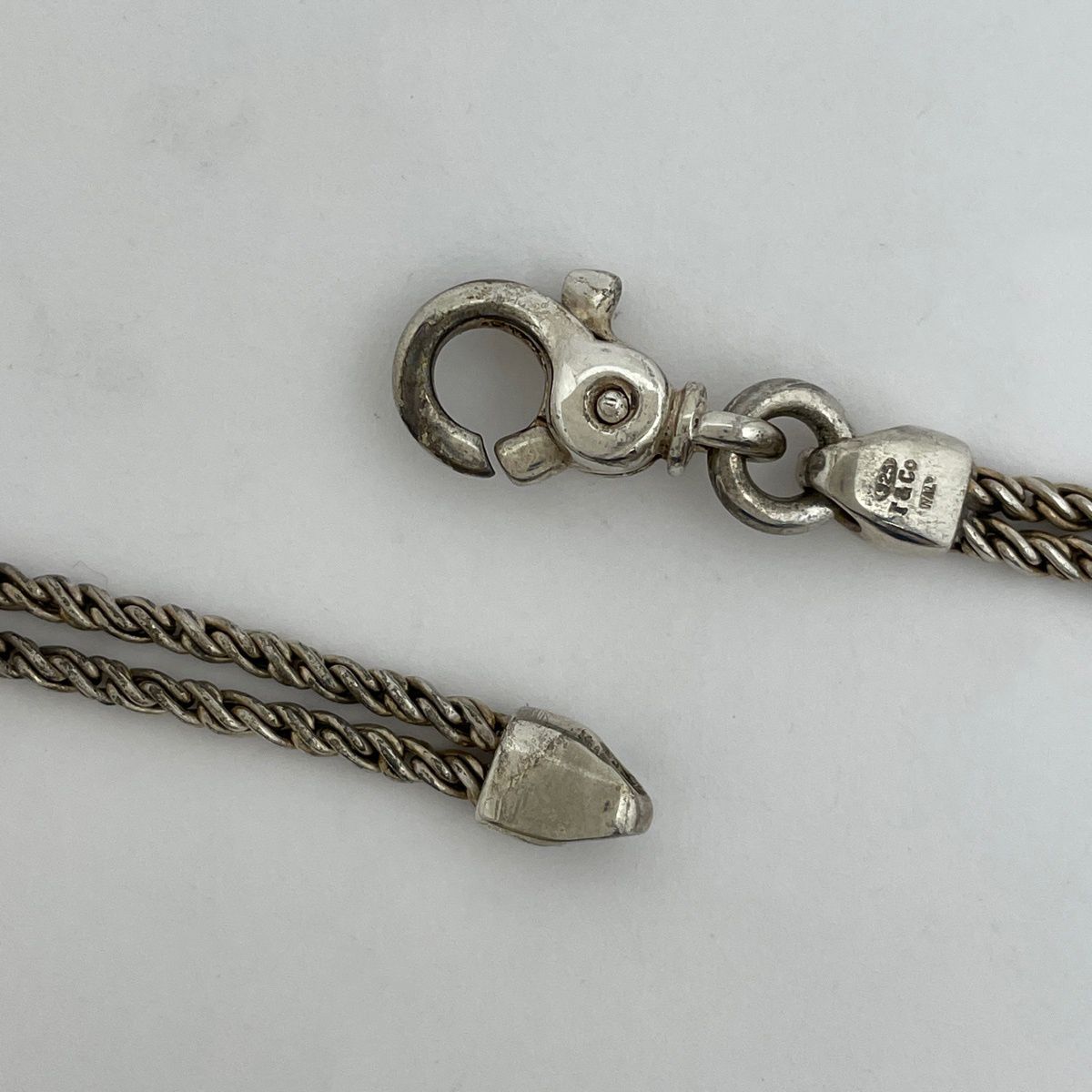 Tiffany & Co Necklace Double Rope Heart 925 Sterling Silver Gold — view 3
