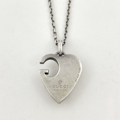 Gucci Necklace Heart Pendant 925 Sterling Silver — view 2