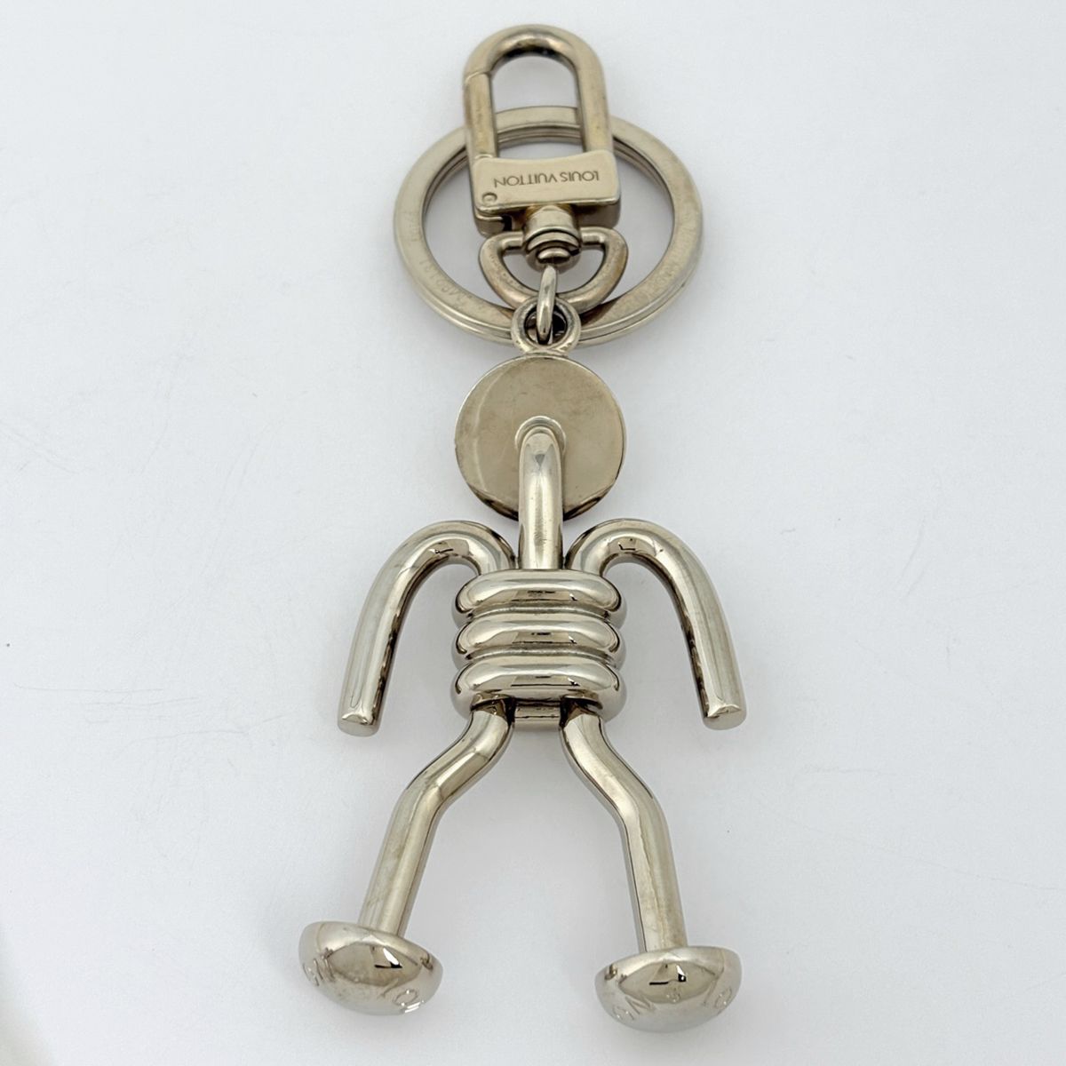Louis Vuitton Porte Cles Mister Nile Bag Charm Key Ring Metal Silver — view 3