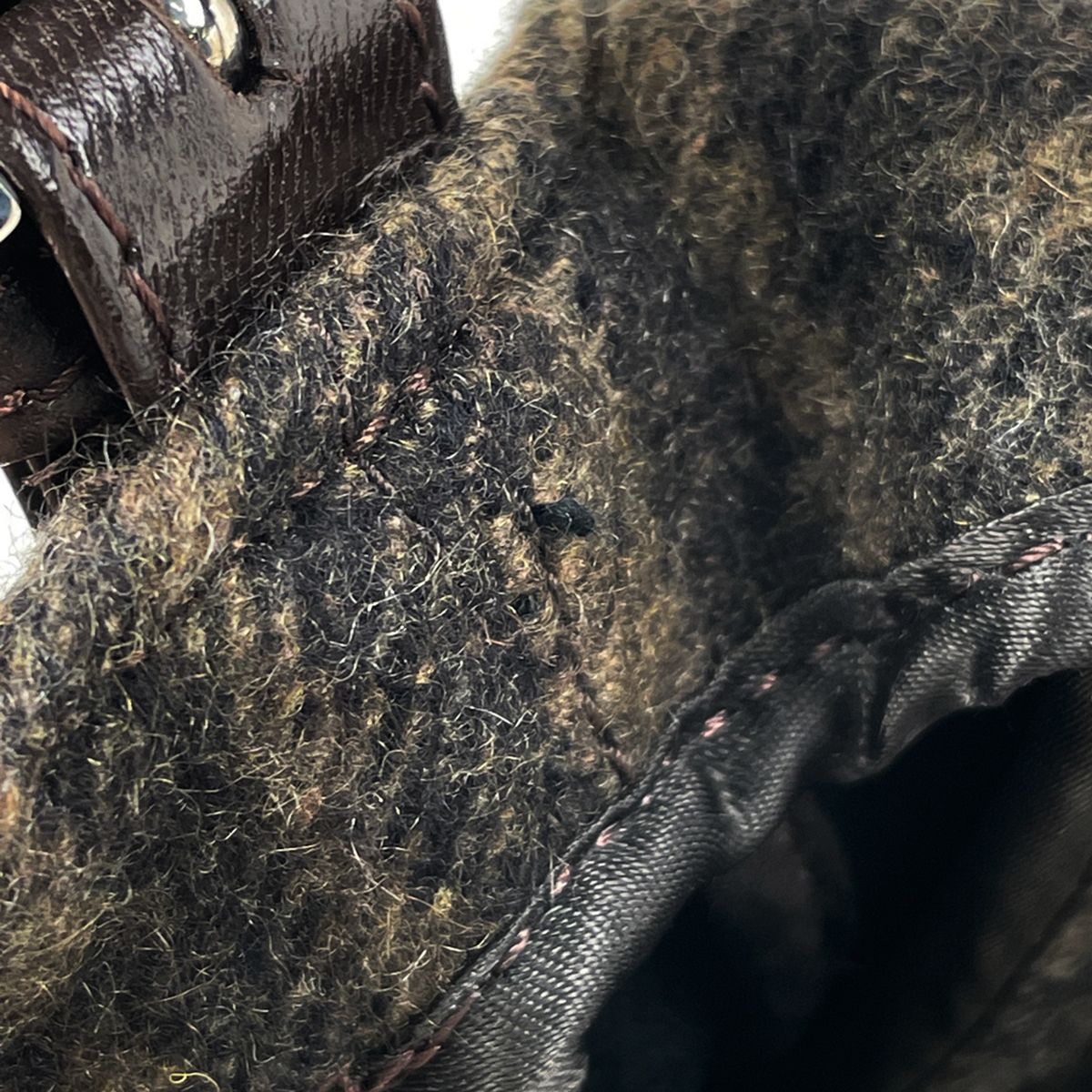 Fendi Shoulder Bag Zucca Pattern Mamma Baguette Fabric Brown — view 8
