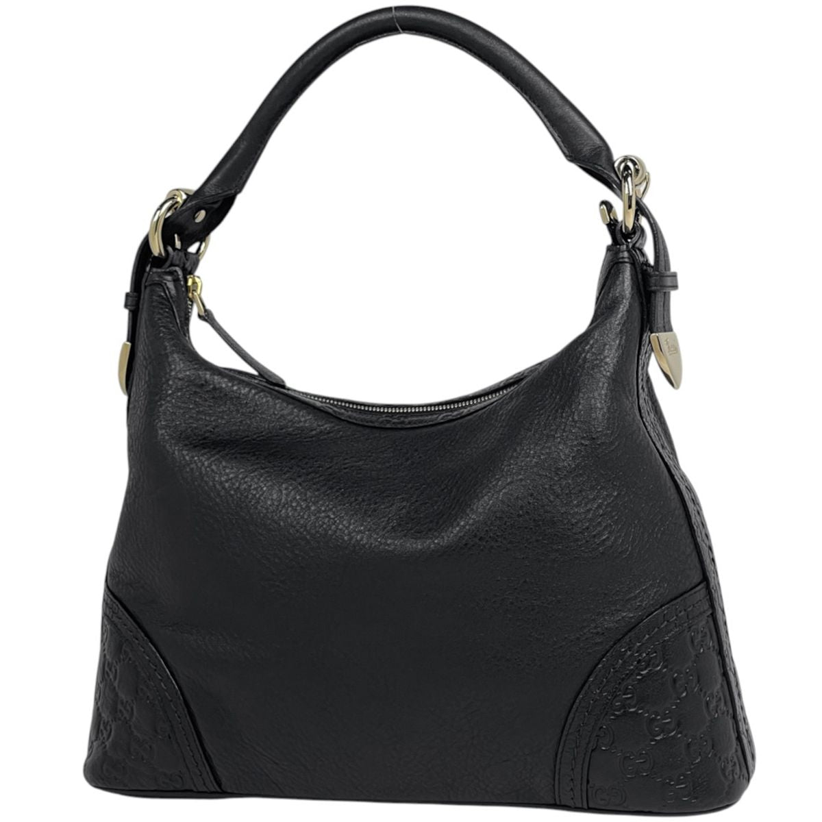 Gucci Shoulder Bag Guccissima Leather Black