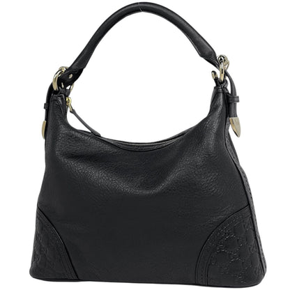Gucci Shoulder Bag Guccissima Leather Black