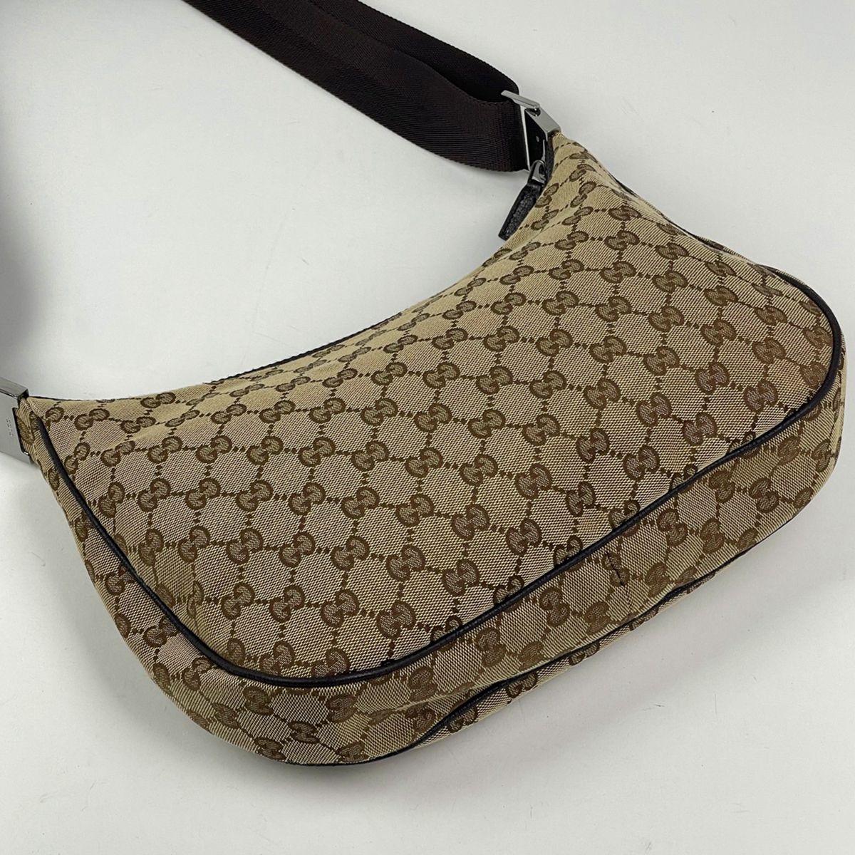 Gucci Shoulder Bag GG Pattern Canvas Beige Brown — view 2