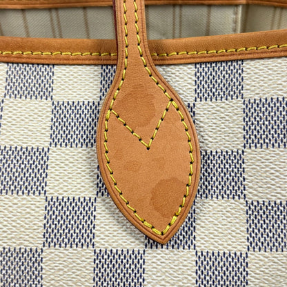Louis Vuitton Neverfull PM Tote Bag Damier Azur White — view 5