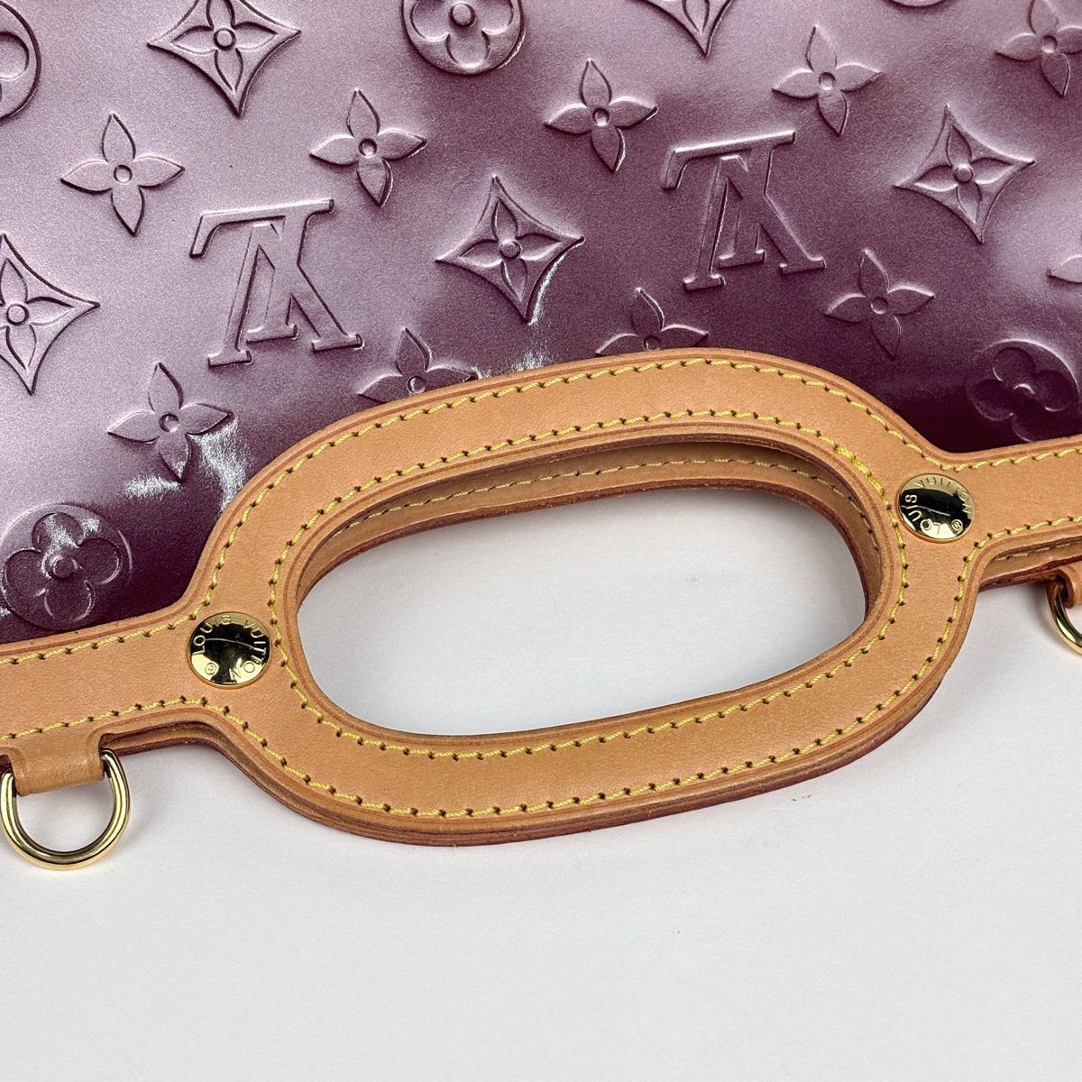 Louis Vuitton Roxbury Drive Handbag 2-Way Patent Monogram Vernis Violette — view 6