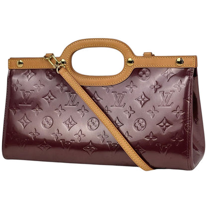 Louis Vuitton Roxbury Drive Handbag 2-Way Patent Monogram Vernis Violette