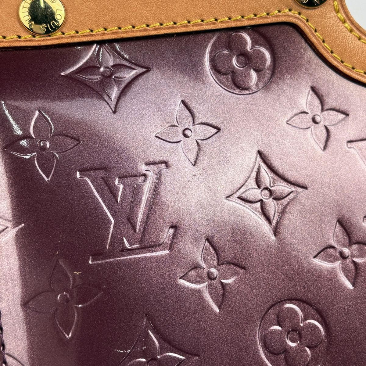 Louis Vuitton Roxbury Drive Handbag 2-Way Patent Monogram Vernis Violette — view 4