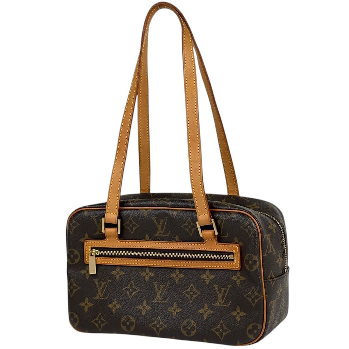 Louis Vuitton Cite MM Shoulder Bag Monogram Brown