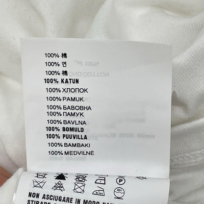 Prada White Logo Boat Neck Long Sleeve T-Shirt XS — view 5