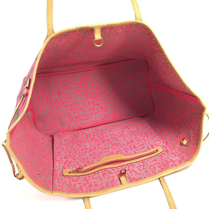 Louis Vuitton Shoulder Bag Neverfull GM Monogram Graffiti Canvas Fuchsia Pink — view 2